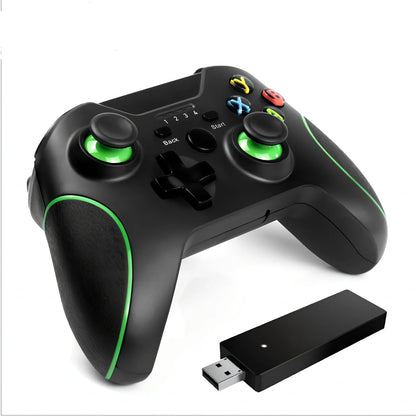 White Xbox One wired USB game controller with ergonomic grips and 2.5m cable on plain background