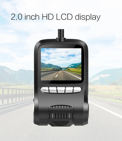 FHD1080P night vision dash cam with wide-angle lens and 32G TF card support