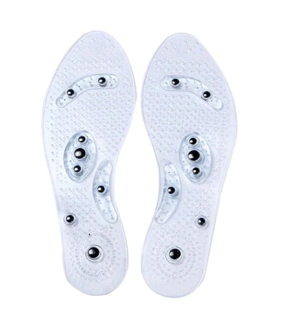 Magnetic therapy silicone massage insoles for foot comfort and health