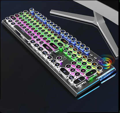 Mechanical Gaming Keyboard with LED Backlit and Anti-Ghosting Keys