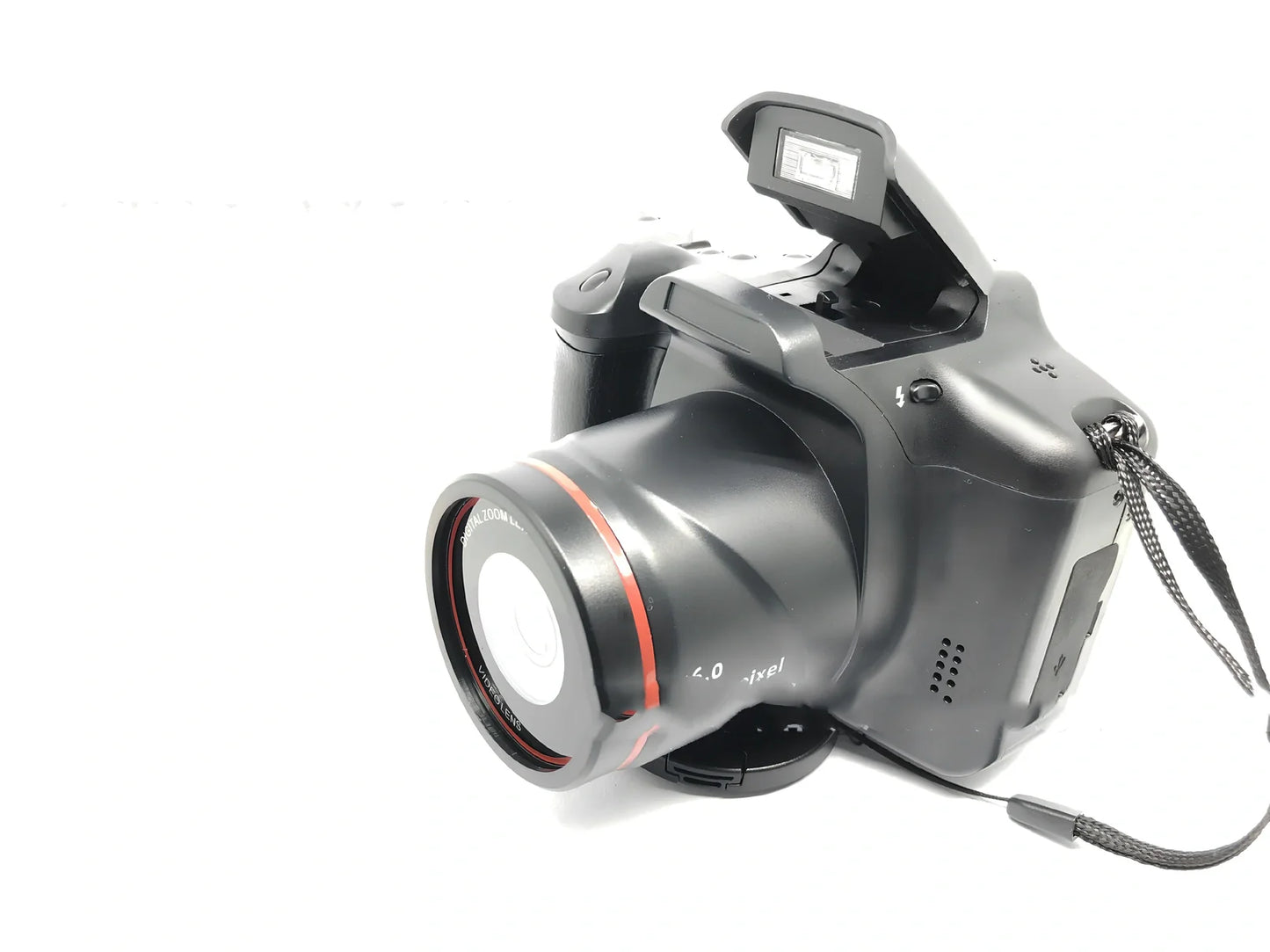 Black XJ05 Digital Video Camera with 2.4-inch LCD and 16x zoom lens for 1080p recording