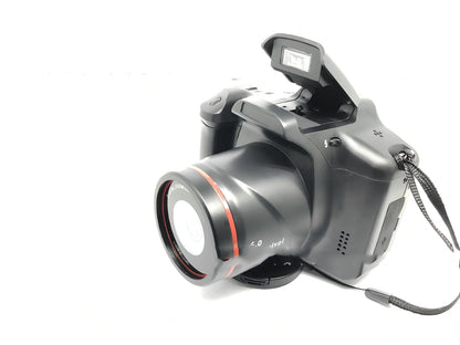 Black XJ05 Digital Video Camera with 2.4-inch LCD and 16x zoom lens for 1080p recording