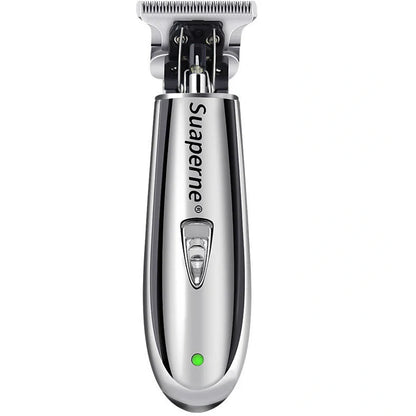 X7 hair clipper in gold colour showing size 10 blades and dual-mode power options