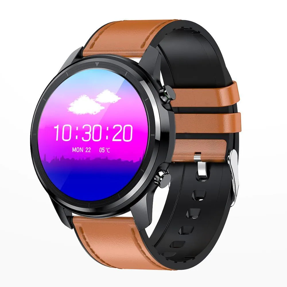 LEMFO LF26 smart bracelet showing 1.3 inch screen with touch and button controls in five colour options