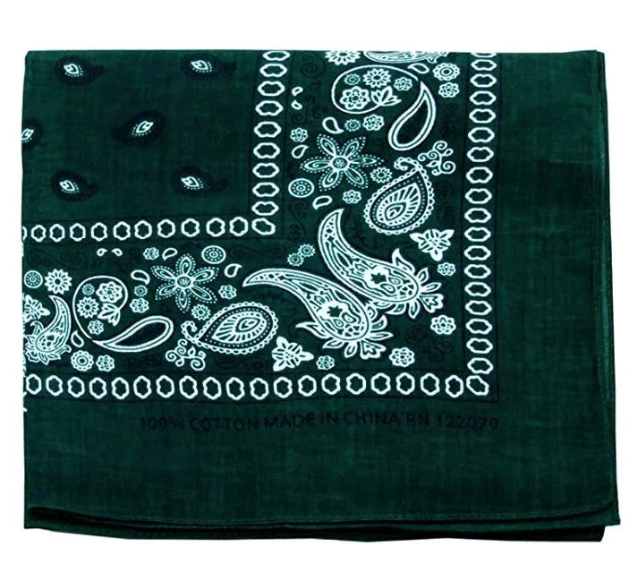 Cashew Flower Paisley Hip Hop Square Scarf in various colours