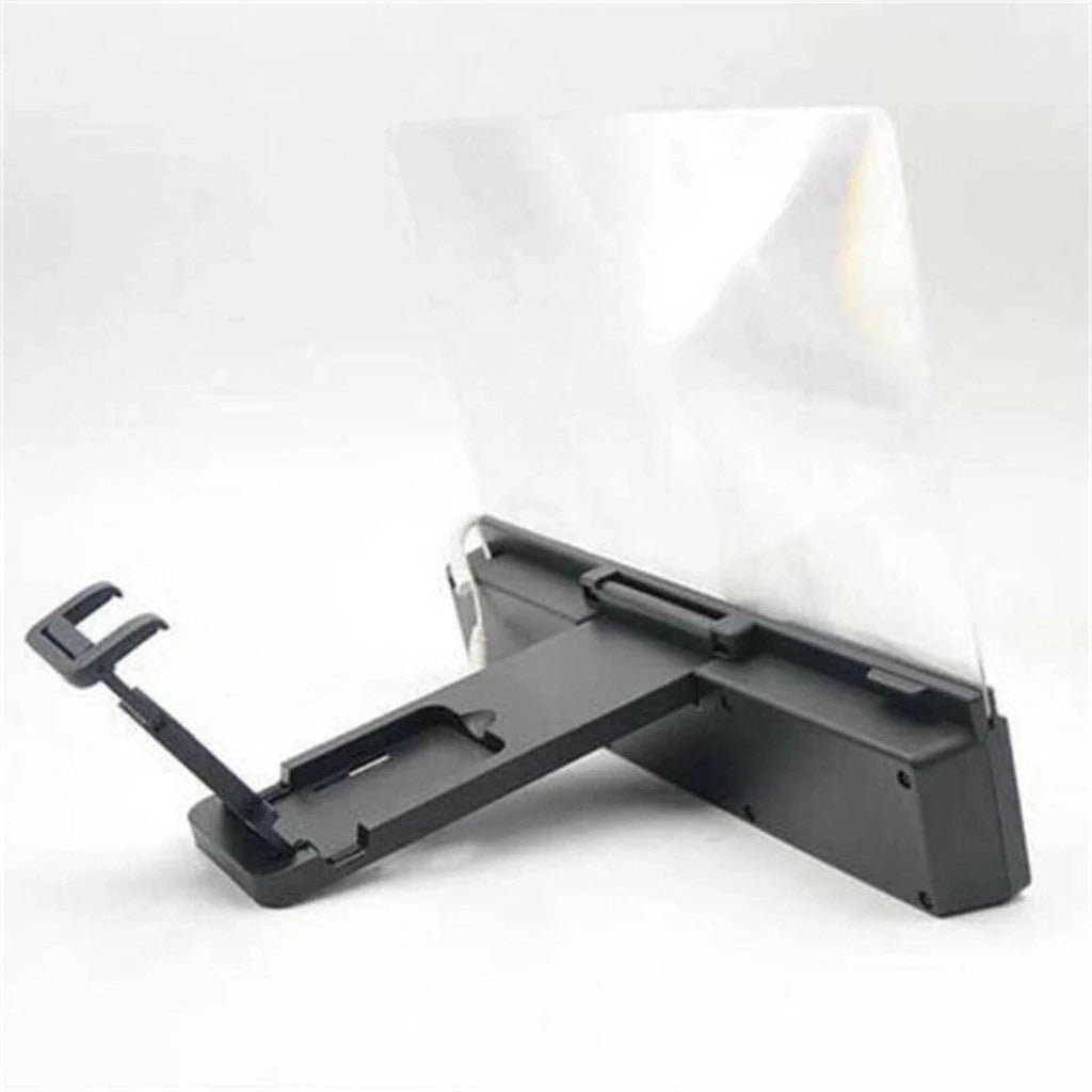 12-inch mobile phone screen amplifier with audio support, adjustable gooseneck stand