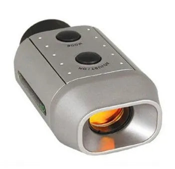 Silver 7X18 handheld golf electronic rangefinder with 300 metre distance measuring range