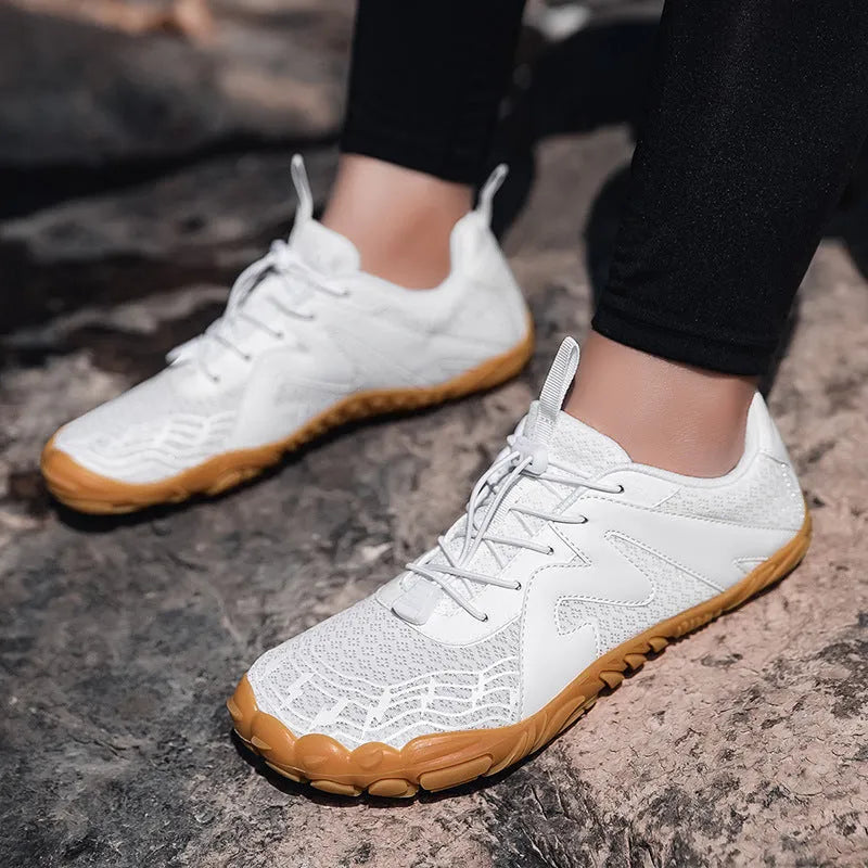 Couple sports climbing shoes with Flyknit lining and rubber sole in multiple colour options