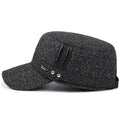 Winter outdoor earmuffs with cotton hat, adjustable band, black colour option, visor and ear covers