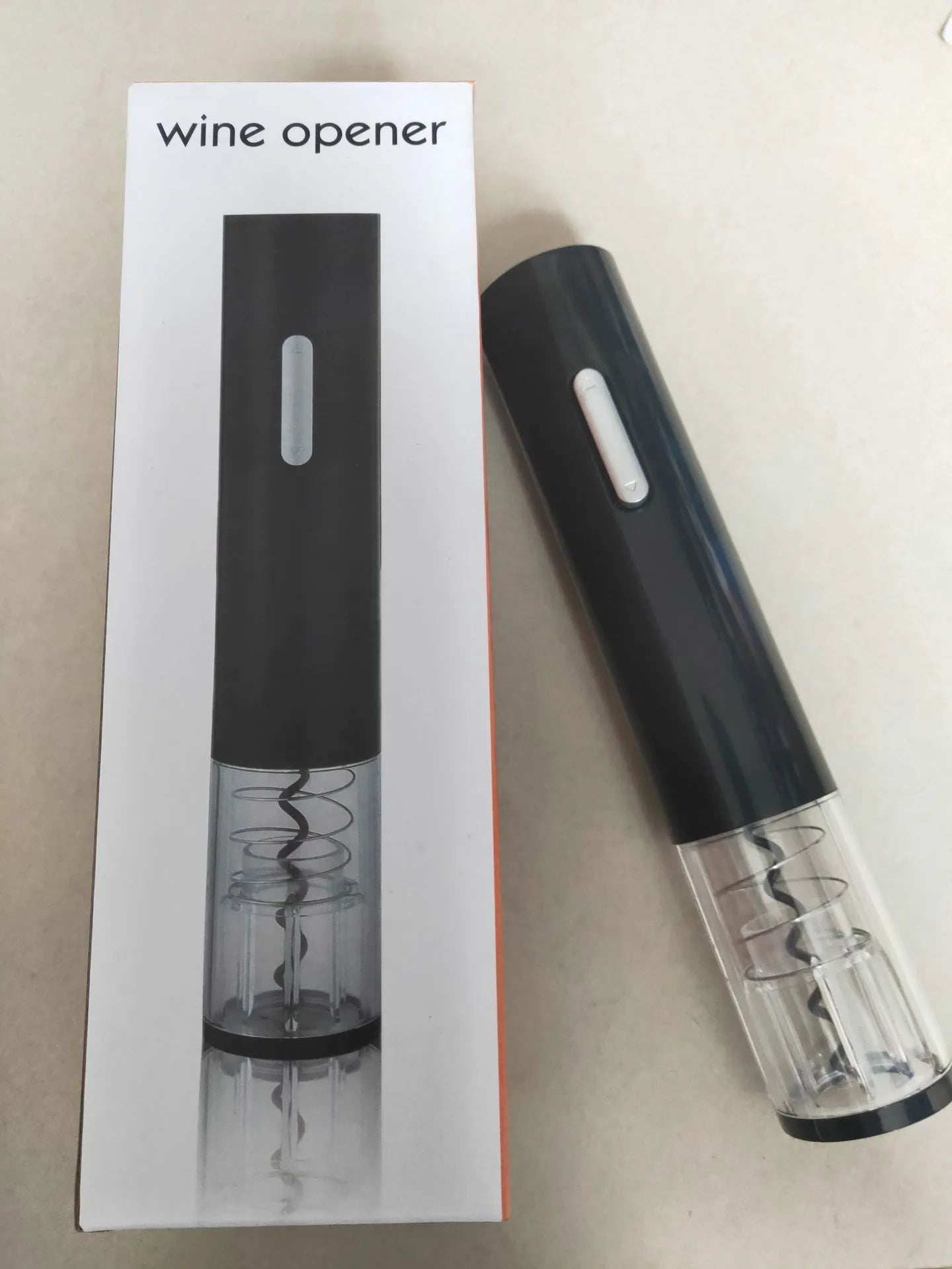 Automatic electric wine bottle opener with foil cutter in black, red, and white colour options