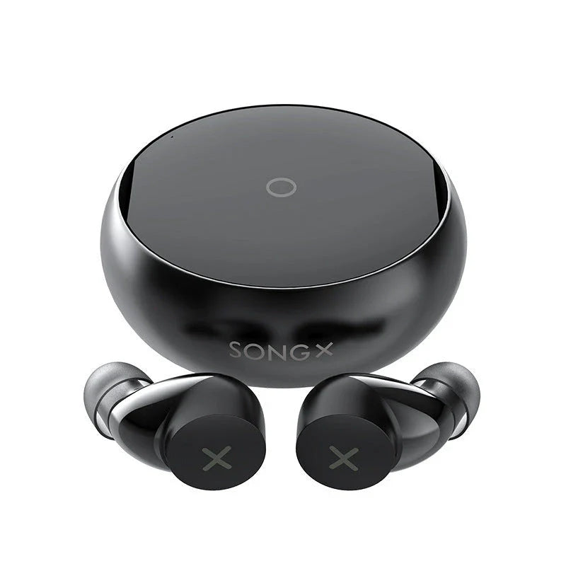 SONGX TWS wireless Bluetooth earphones with star-ring design and USB-C case