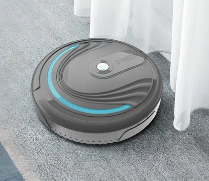 Auto sweeping robot vacuum cleaner with 6.5cm height and 23cm diameter cleaning hardwood floor