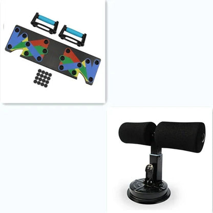 Sit Up Bar Trainer with foam padding and steel spring for home fitness