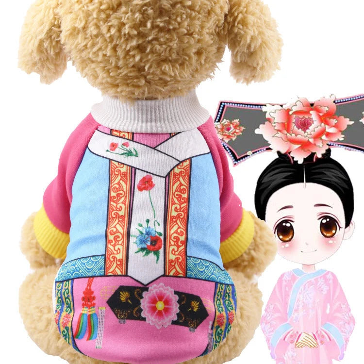 Halloween pet costumes in various styles with adjustable velcro and skull patterns