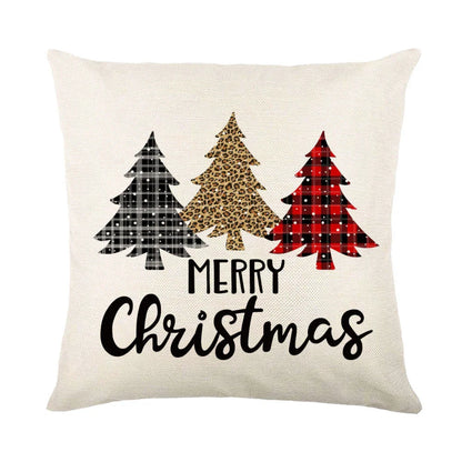 Cozy Christmas pillow covers with whimsical snowflake designs in various colors to decorate your home for the holidays.