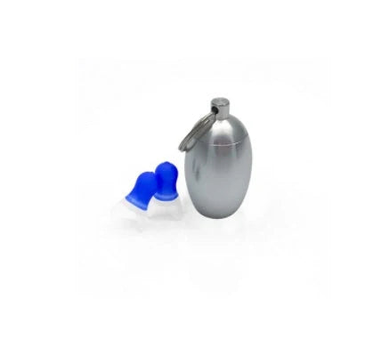 Aluminium noise reduction earplugs with 17mm caliber for effective sound blocking