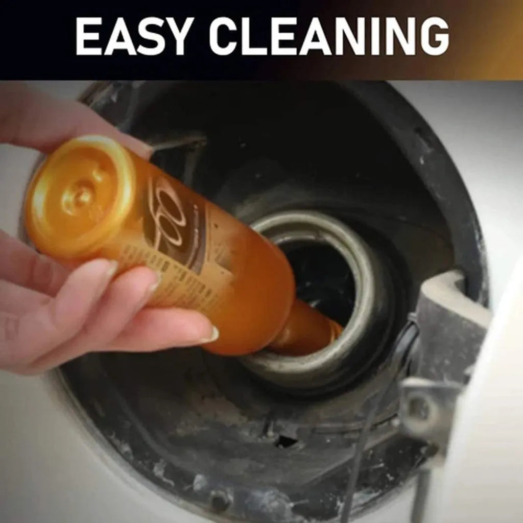 120ml catalytic converter cleaning agent in a bottle, 15cm height, 4cm diameter