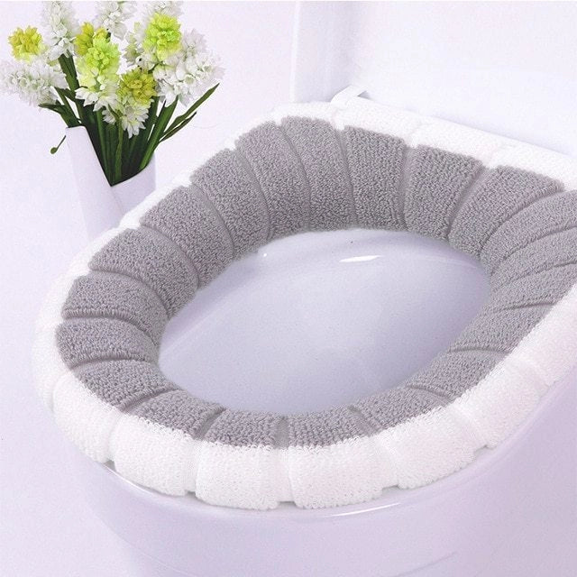 Nordic toilet seat cushion in various colors - soft, warm, and washable