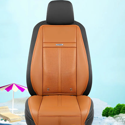 Winter car heating cushion in black, 125cm x 52cm diamond velvet with massage blowers and non-slip base