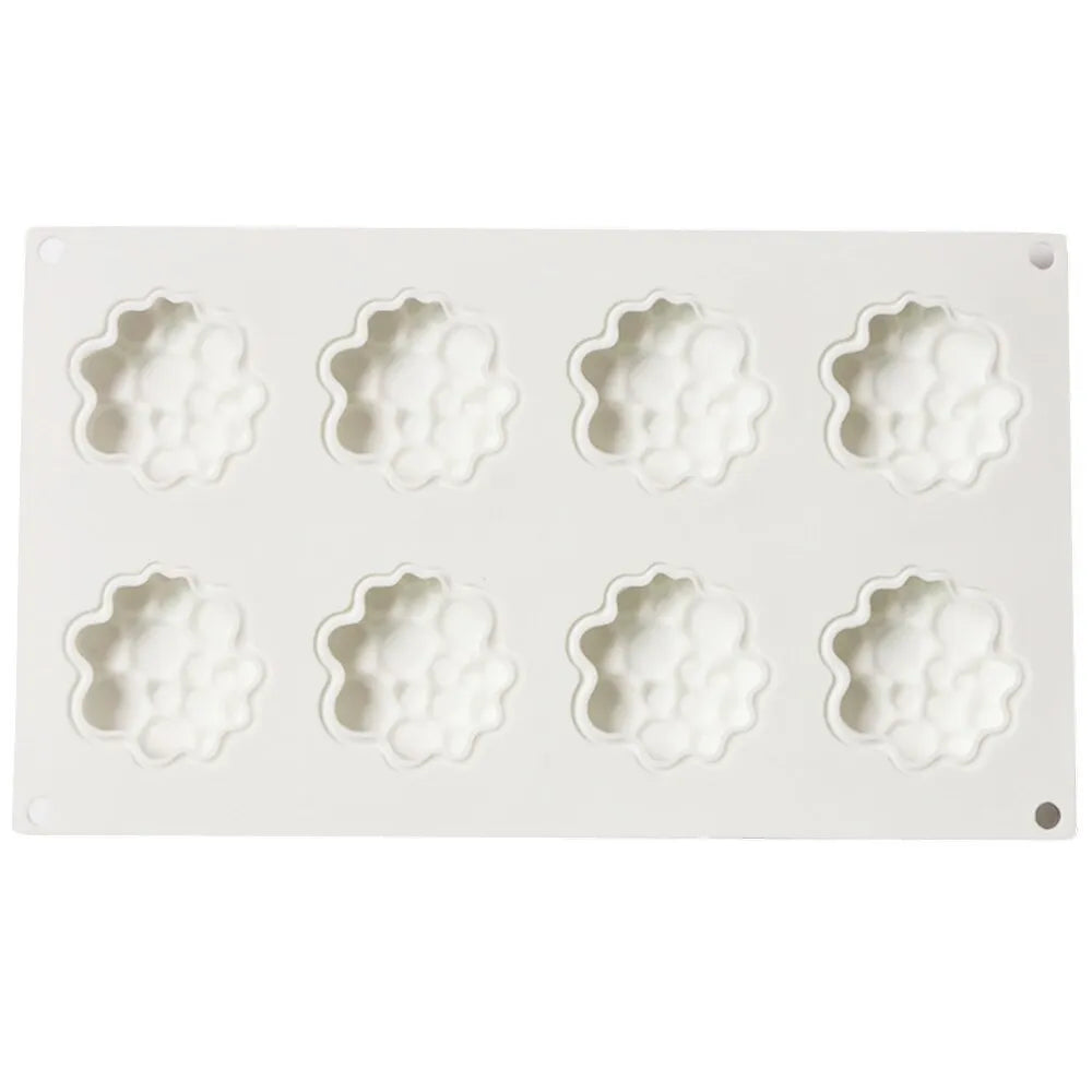 Round silicone cake mould with bubble tower pattern for baking and desserts
