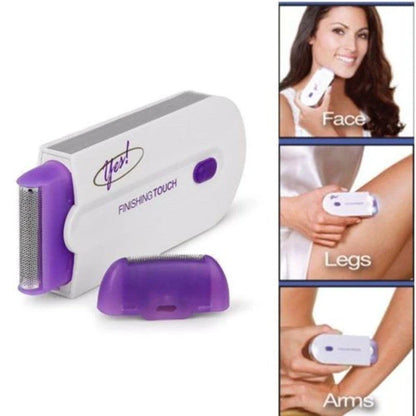 Rechargeable electric hair remover with micro-oscillation technology for painless, irritation-free hair removal on face, legs, arms, and bikini area