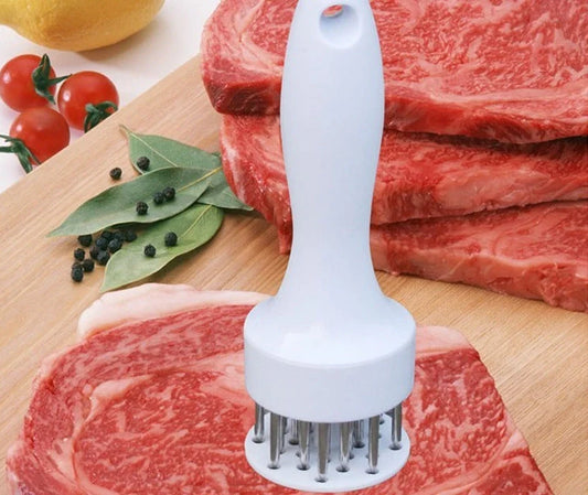 Steak Pork Chops Tender Meat Needle in white, perfect for enhancing meat flavour and tenderness