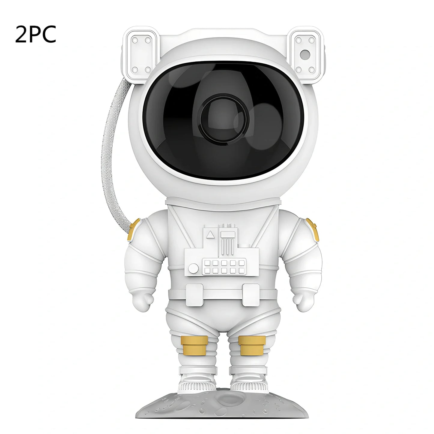 Astronaut galaxy projector showing adjustable nebula and star projection on ceiling