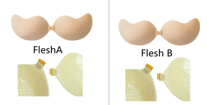 Deep V Invisible Bra with Mango Cup for seamless support under swimwear or dresses