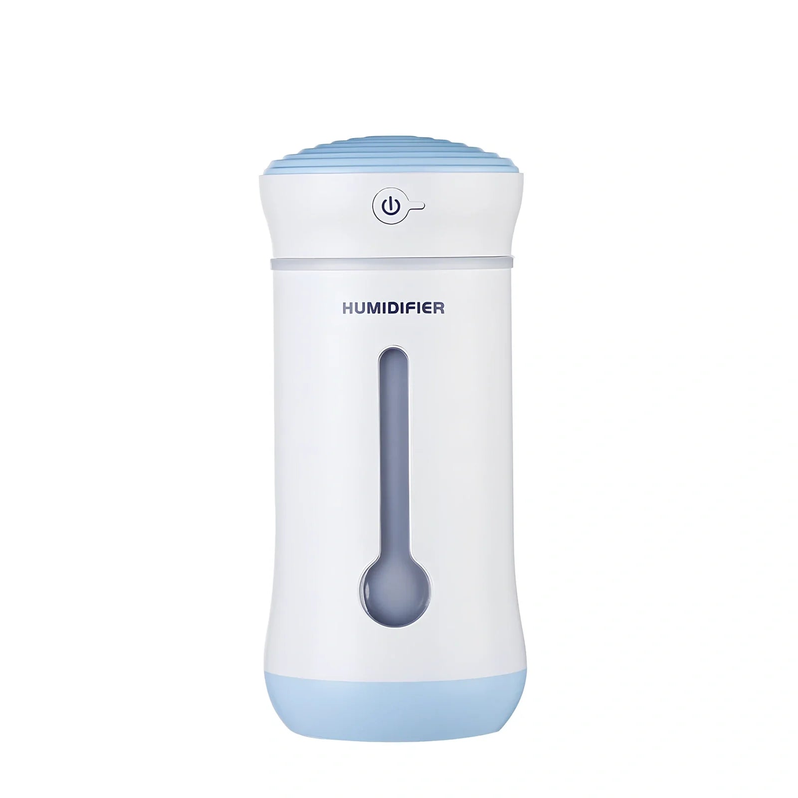 Creative car air purifier humidifier in pink, 7.6x7.6x17cm size with 300ml bottle and USB cable