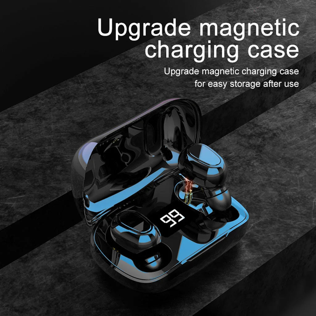 Bluetooth wireless in-ear stereo earphones with digital charging box
