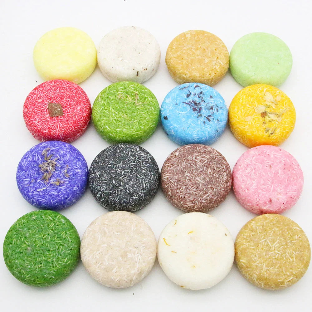Natural Plant Shampoo Bar with essential oils for nourishing hair care