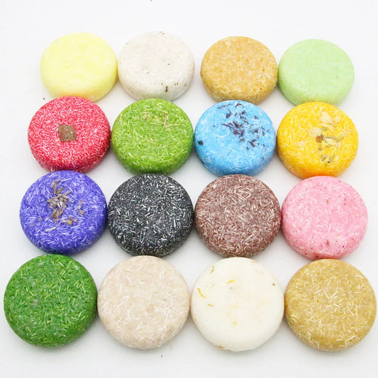 Natural Plant Shampoo Bar with essential oils for nourishing hair care