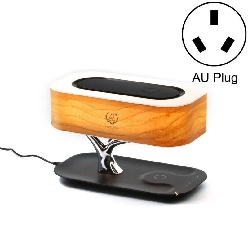 Creative Tree Light Table Lamp with Bluetooth speaker and wireless charging feature