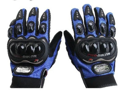 Motorcycle riding gloves in various colors, offering protection and style for Kiwi adventurers.