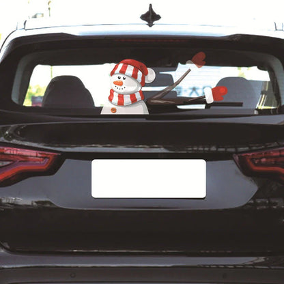 Santa Wiper Car Sticker without Straps - festive, reusable, waterproof