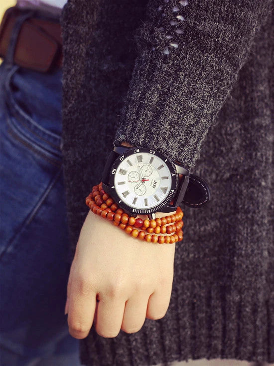 Classic Super Luminous Oversized Dial Quartz Watch for Men and Women