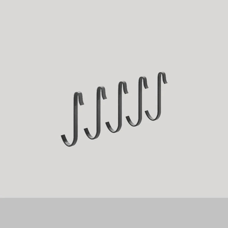 Stainless steel kitchen wall storage rack with hole plate for customisable organisation