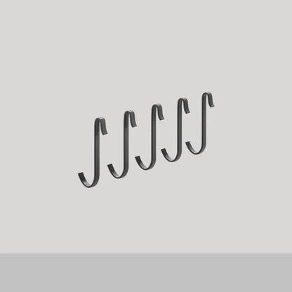 Stainless steel kitchen wall storage rack with hole plate for customisable organisation