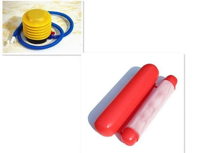 Inflatable water lounge chair in blue, floating in pool with hammock design visible