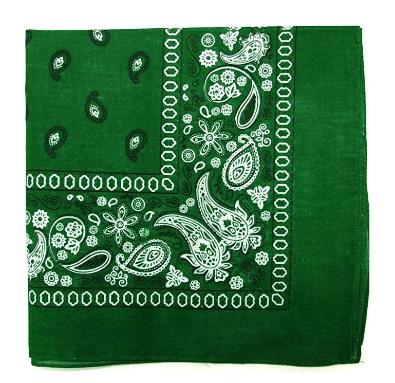 Cashew Flower Paisley Hip Hop Square Scarf in various colours