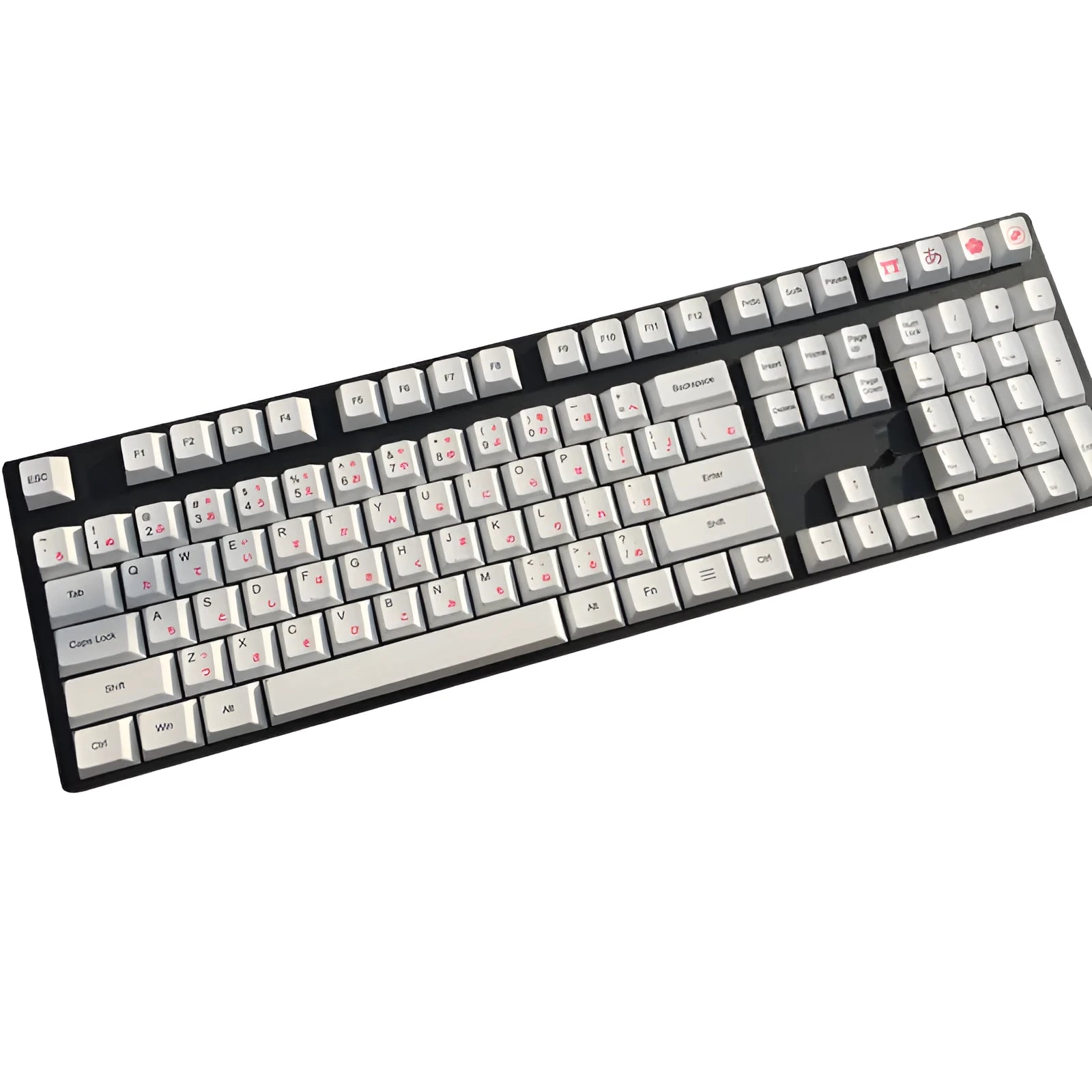 Japanese Russian Korean heat sublimation keycaps on mechanical keyboard with PBT material