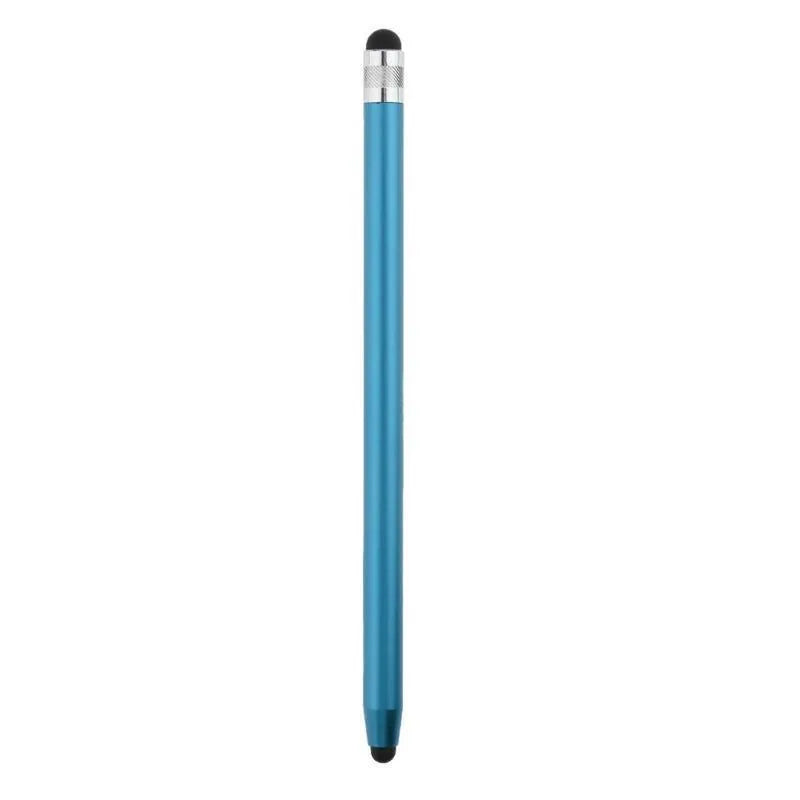 WK128 metal capacitive stylus pen in multiple colours with dual silicone tips for touchscreen drawing