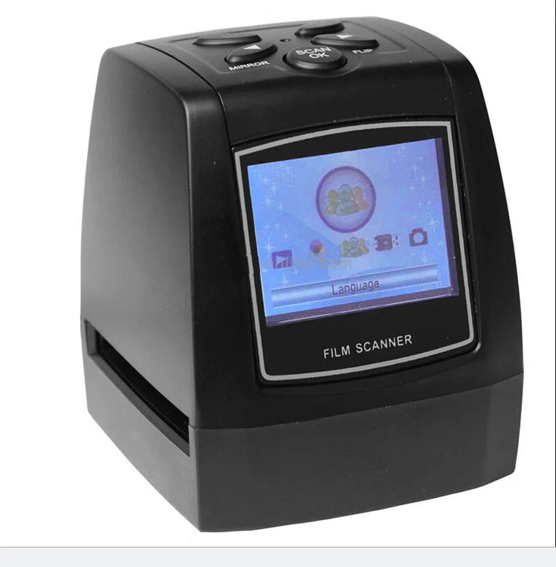 Compact 35mm film scanner with 5.0 Mega pixels resolution for high-quality digital conversion