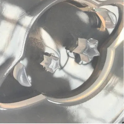 Silicone mould for creating full mirror finish resin planet spheres measuring 6.5cm diameter
