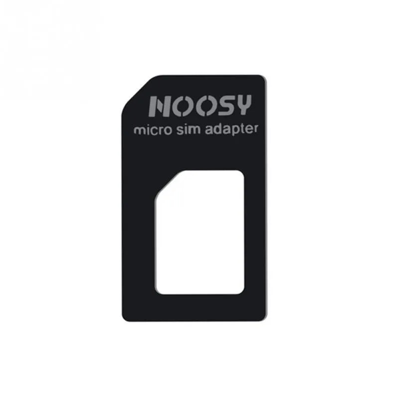 Three black and white plastic SIM card holders for memory chip storage.