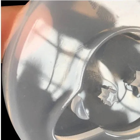 Silicone mould for creating full mirror finish resin planet spheres measuring 6.5cm diameter