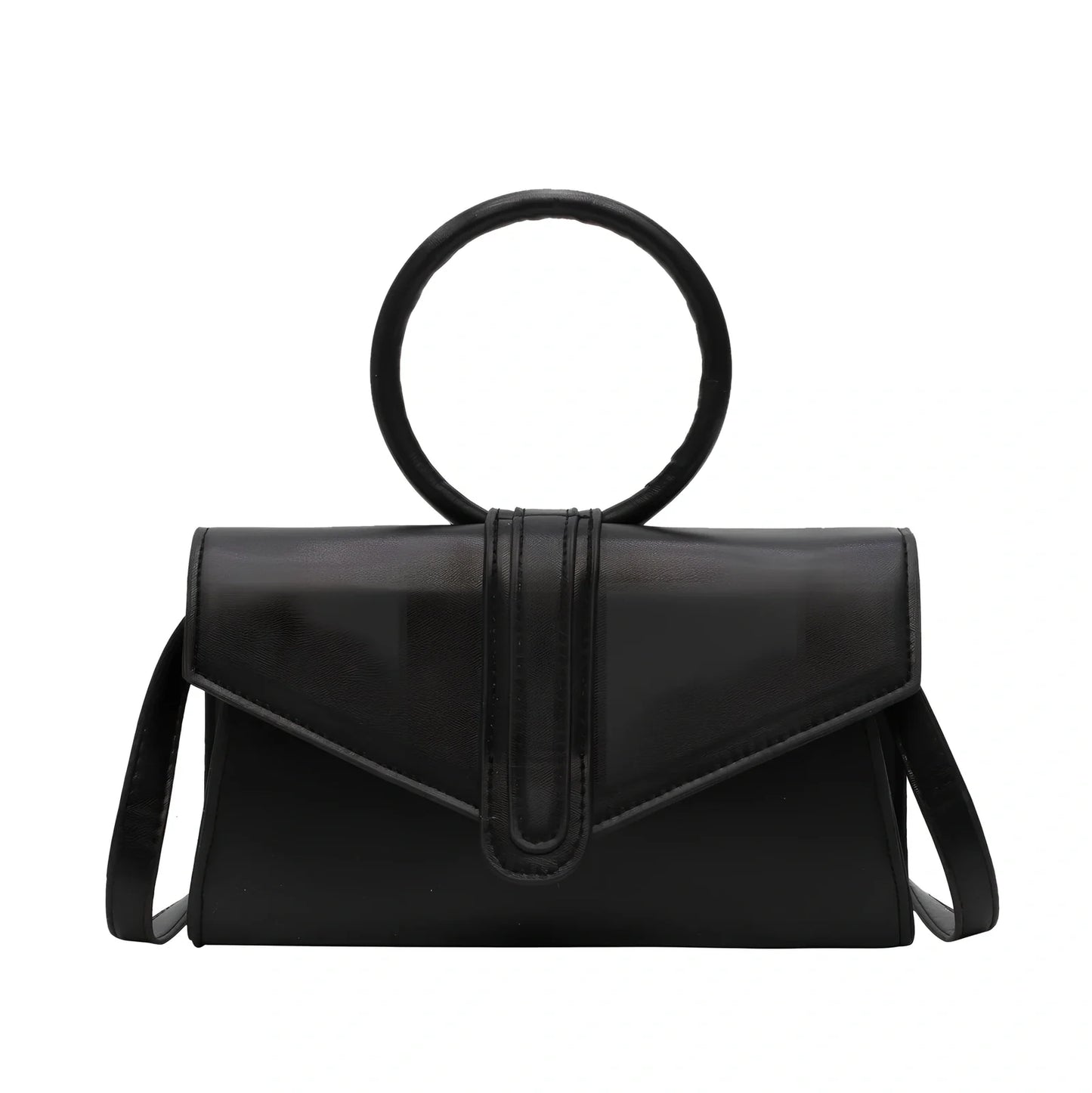 Women's one shoulder diagonal bag in rose red with small pocket, two-layer cowhide, 22x18 cm size