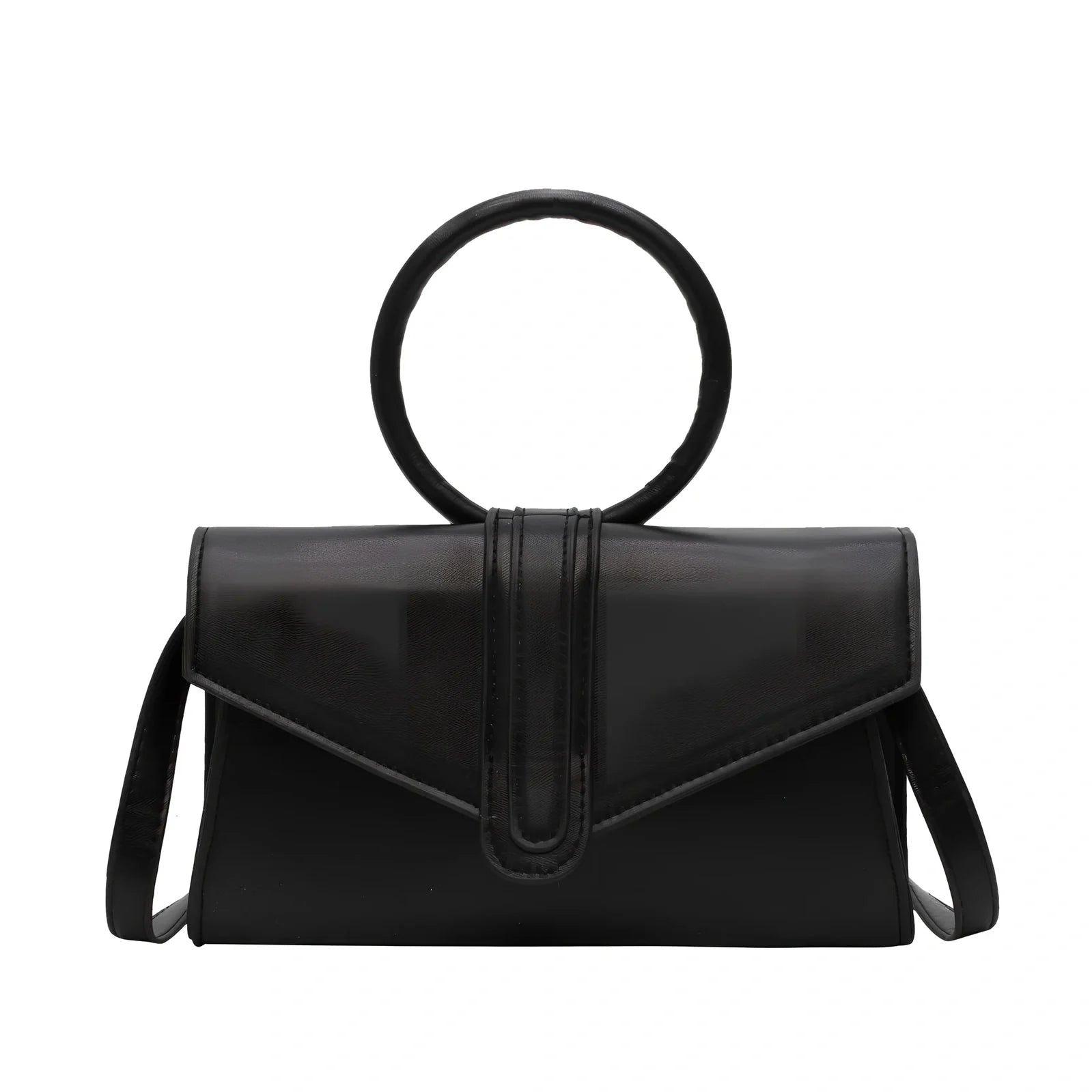 Women's one shoulder diagonal bag in rose red with small pocket, two-layer cowhide, 22x18 cm size