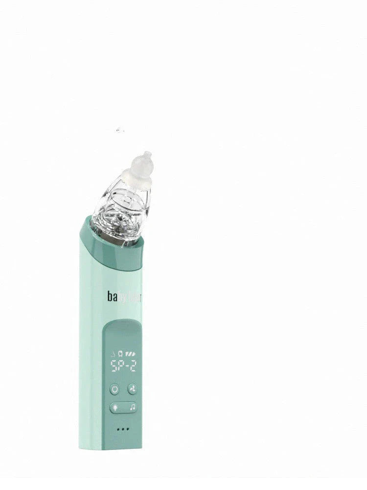 Adjustable Electric Nasal Aspirator with Blackhead Remover, 9 Suction Levels, Soothing Lights and Music, Digital Display
