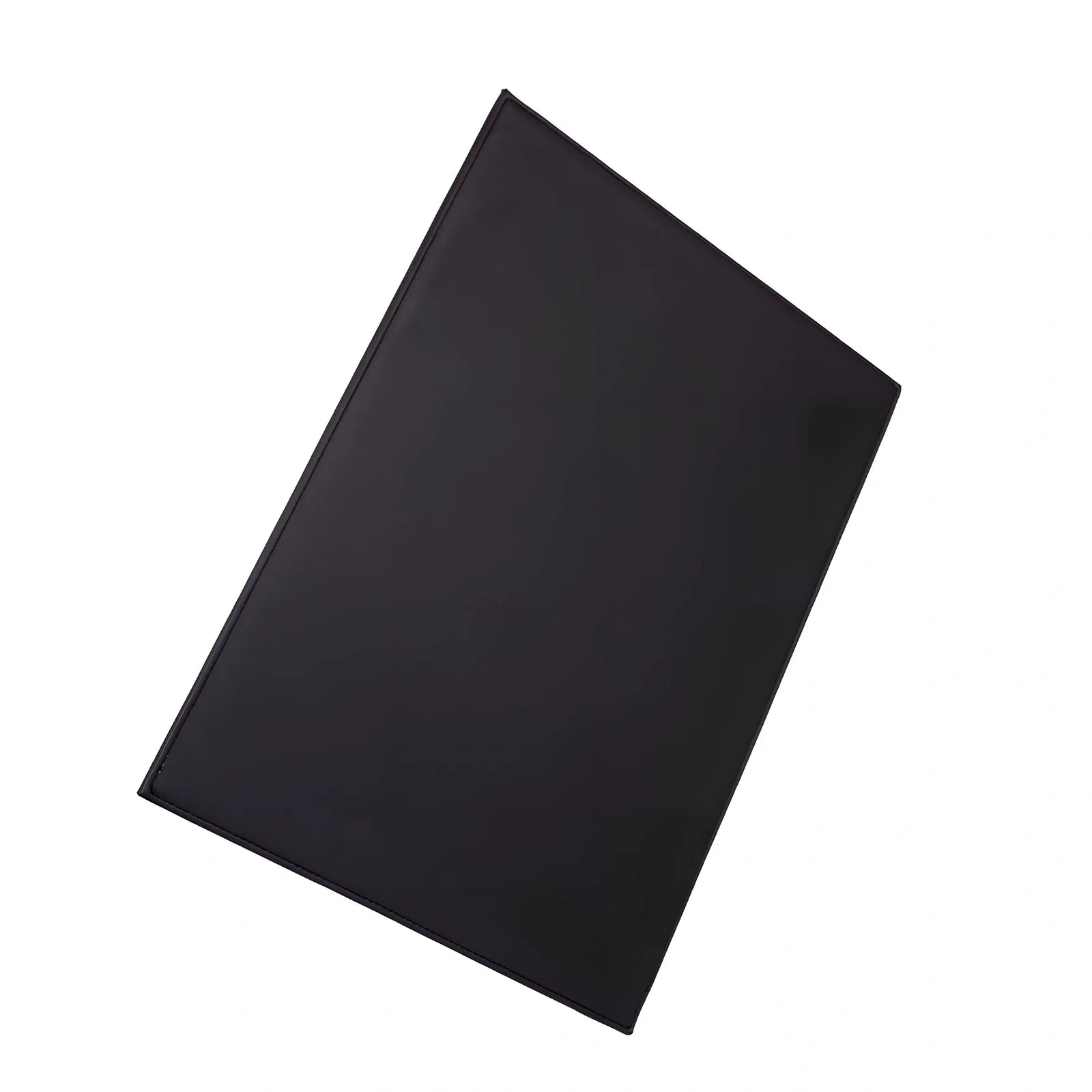 Black anti-radiation tablet pad, 35cm x 25cm with heat-insulating print and straps for 20-33cm devices